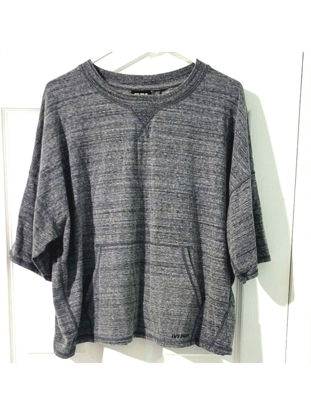 Ivy Park Women's Pull-Over Split Back  Knit Sweater Top Size M